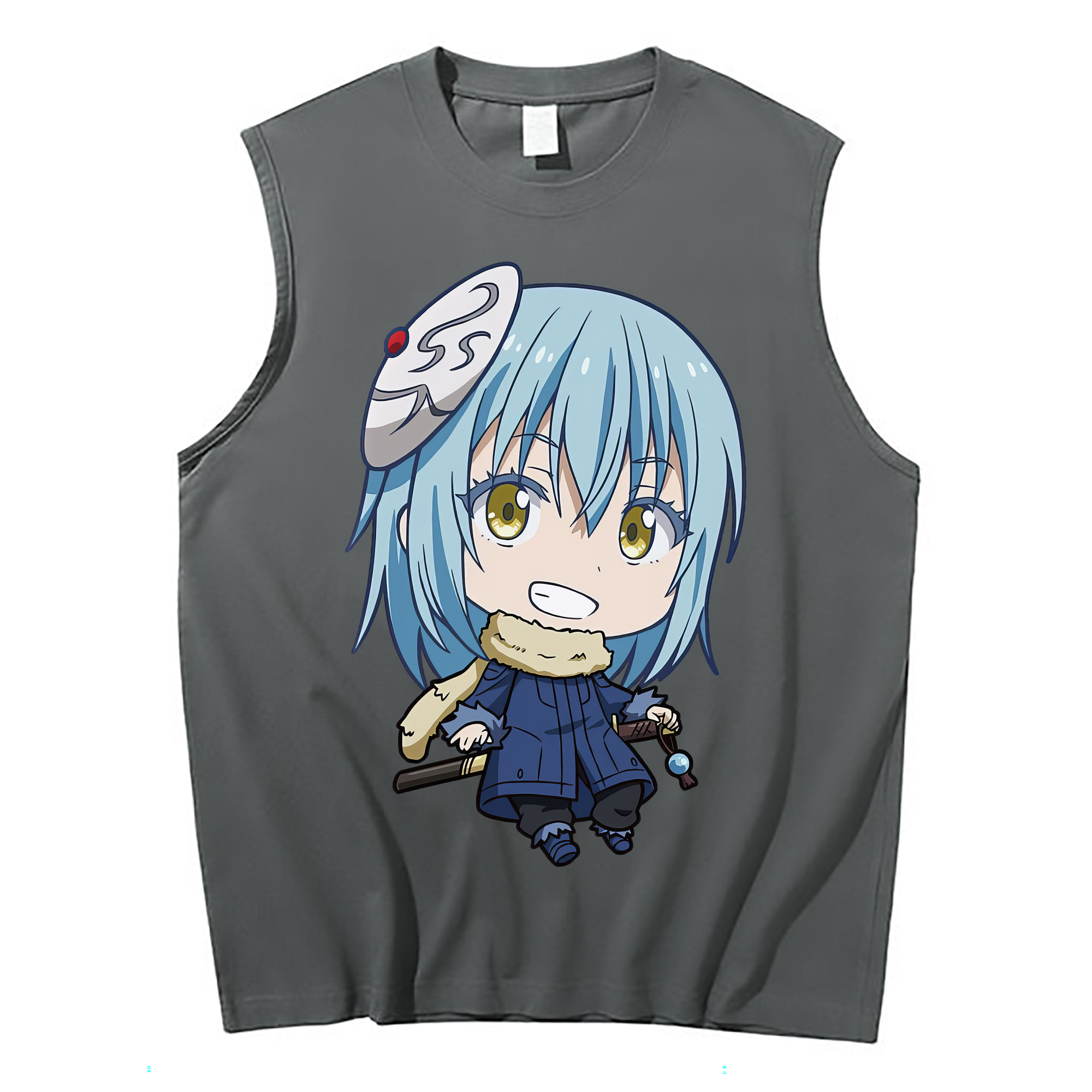（画像用） 転スラ Regarding Reincarnated to Slime コットン100％タンクトップ（フロントプリント）